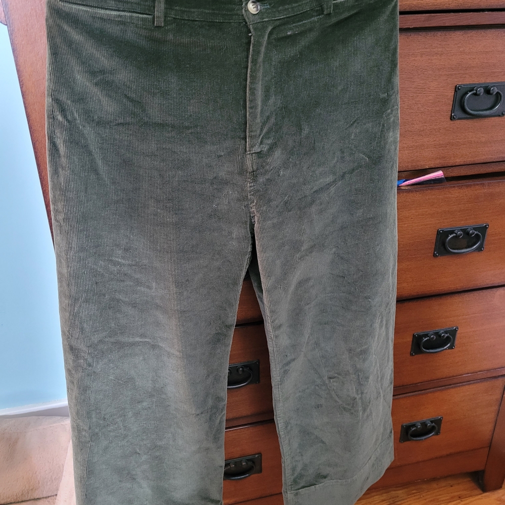 Womens NAIF Green Corduroy Pants